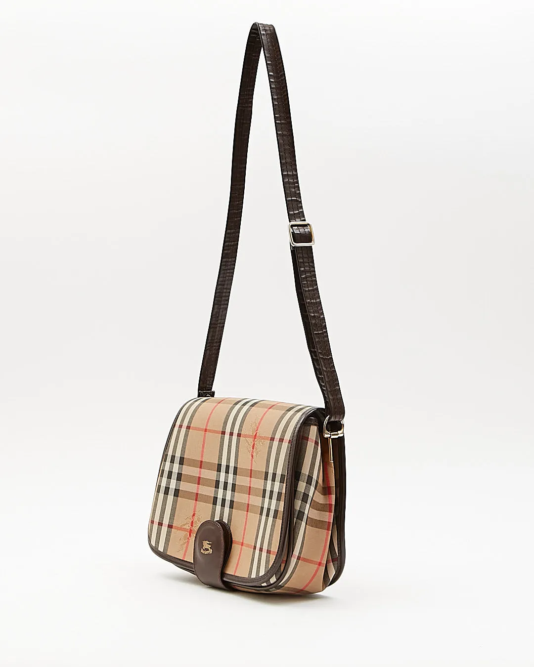 Burberry Vintage Beige House Check Crossbody Bag