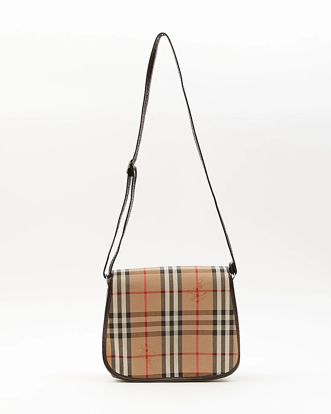 Burberry Vintage Beige House Check Crossbody Bag