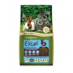 Burgess Excel Junior and Dwarf Rabbit Nuggets with Mint 10kg