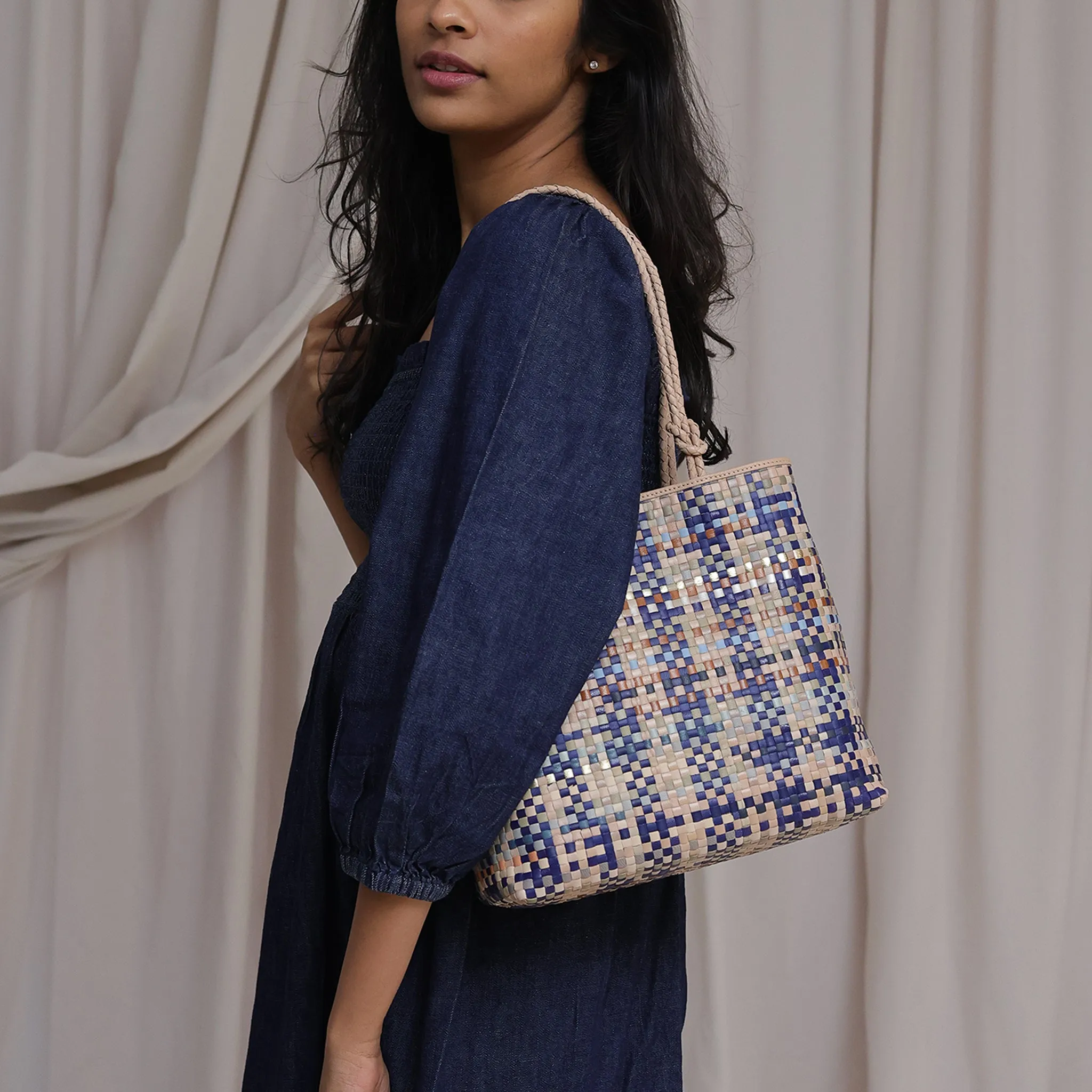 CA EK 3 - SHOULDER BAG - BLUE MULTI