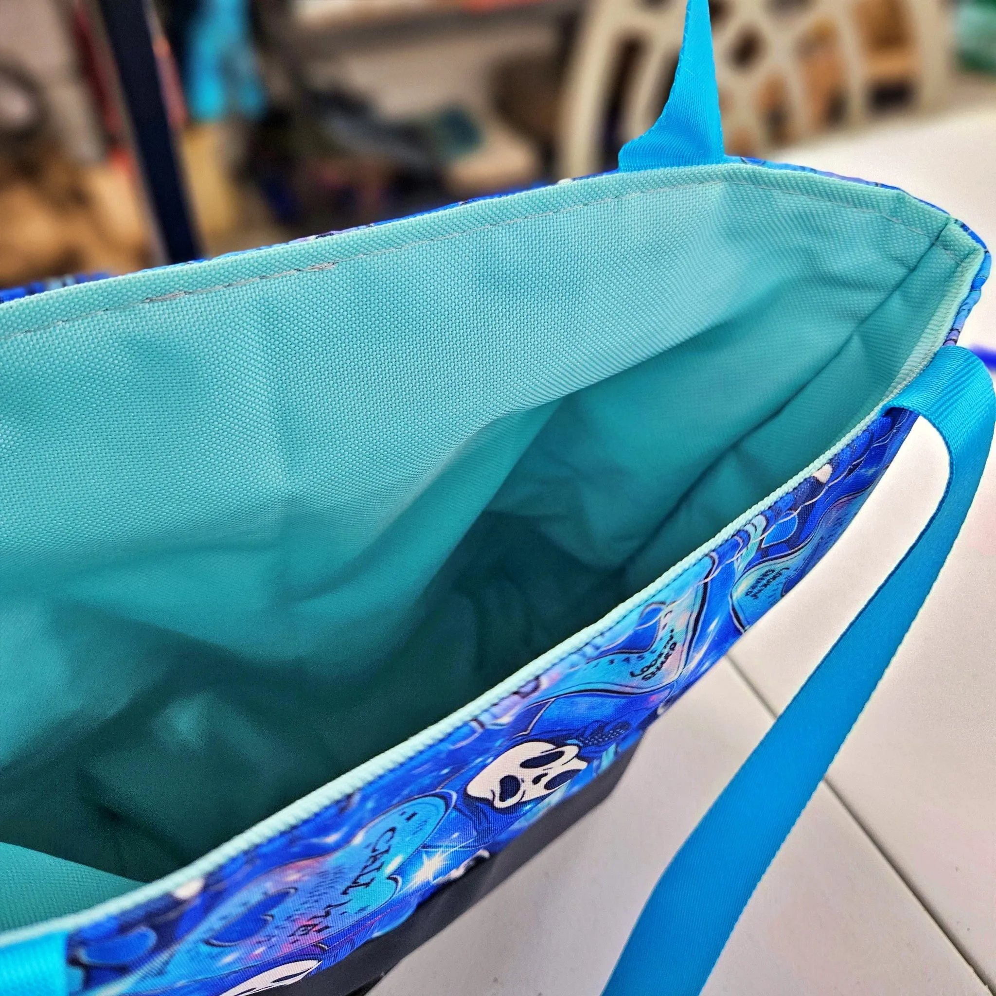 Call Me Blue Galaxy Scream Tote Bag; Pixie Tote