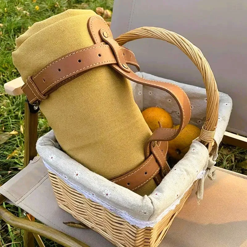 Canvas Picnic Rug - Brown