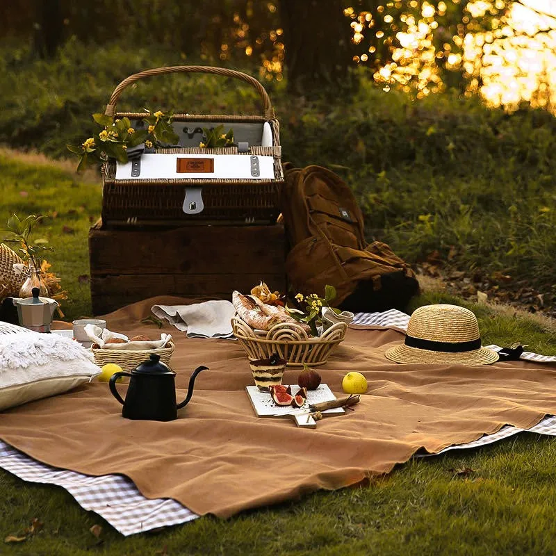 Canvas Picnic Rug - Brown