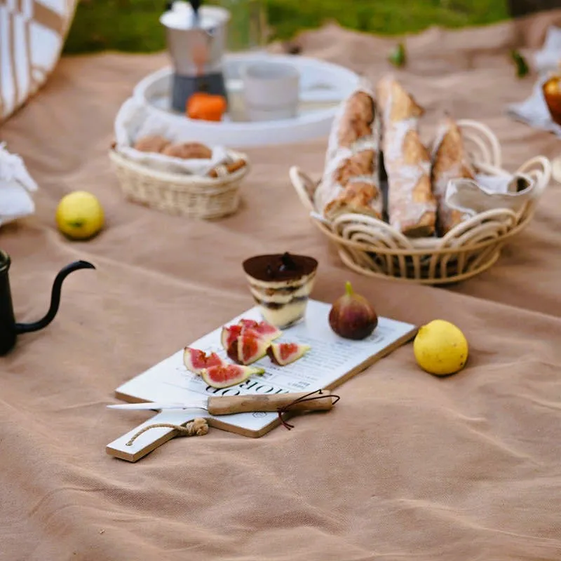 Canvas Picnic Rug - Brown