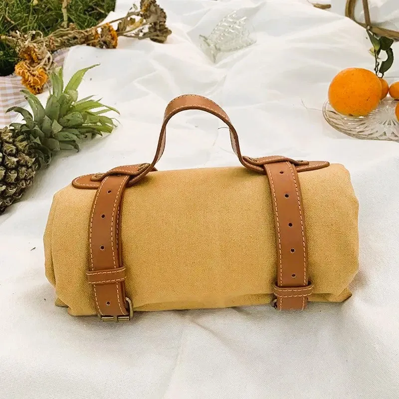 Canvas Picnic Rug - Brown