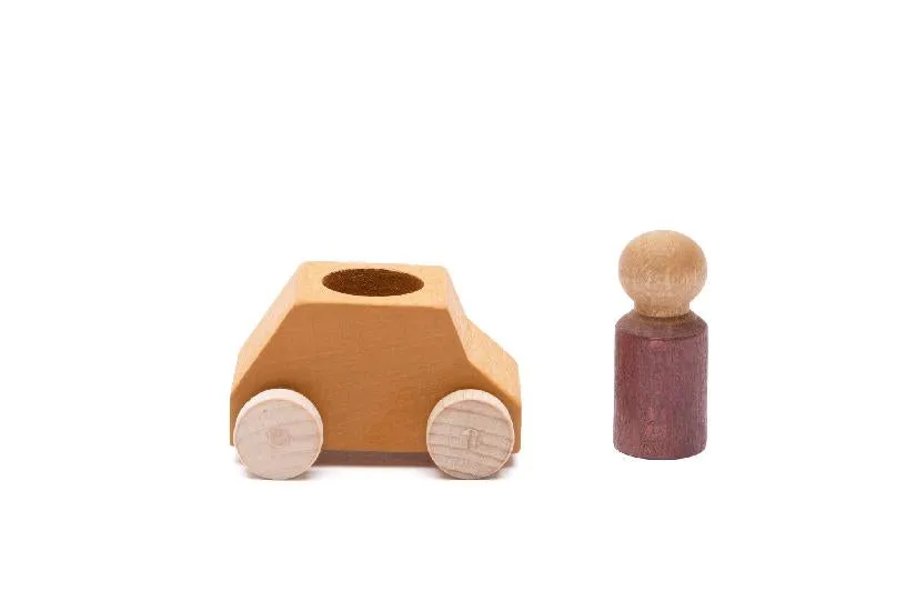 Car Ochre with Plum Figure