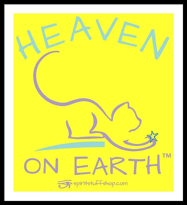 Cat/kitty Heaven On Earth - Framed Print