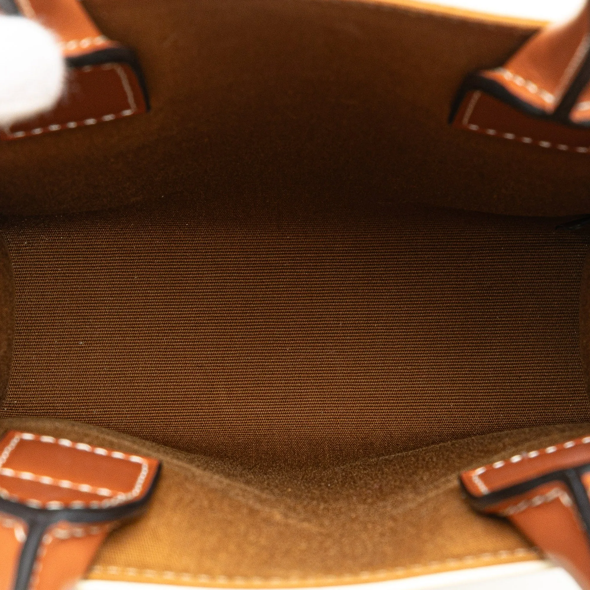 Celine Mini Triomphe Coated Canvas Vertical Cabas Satchel