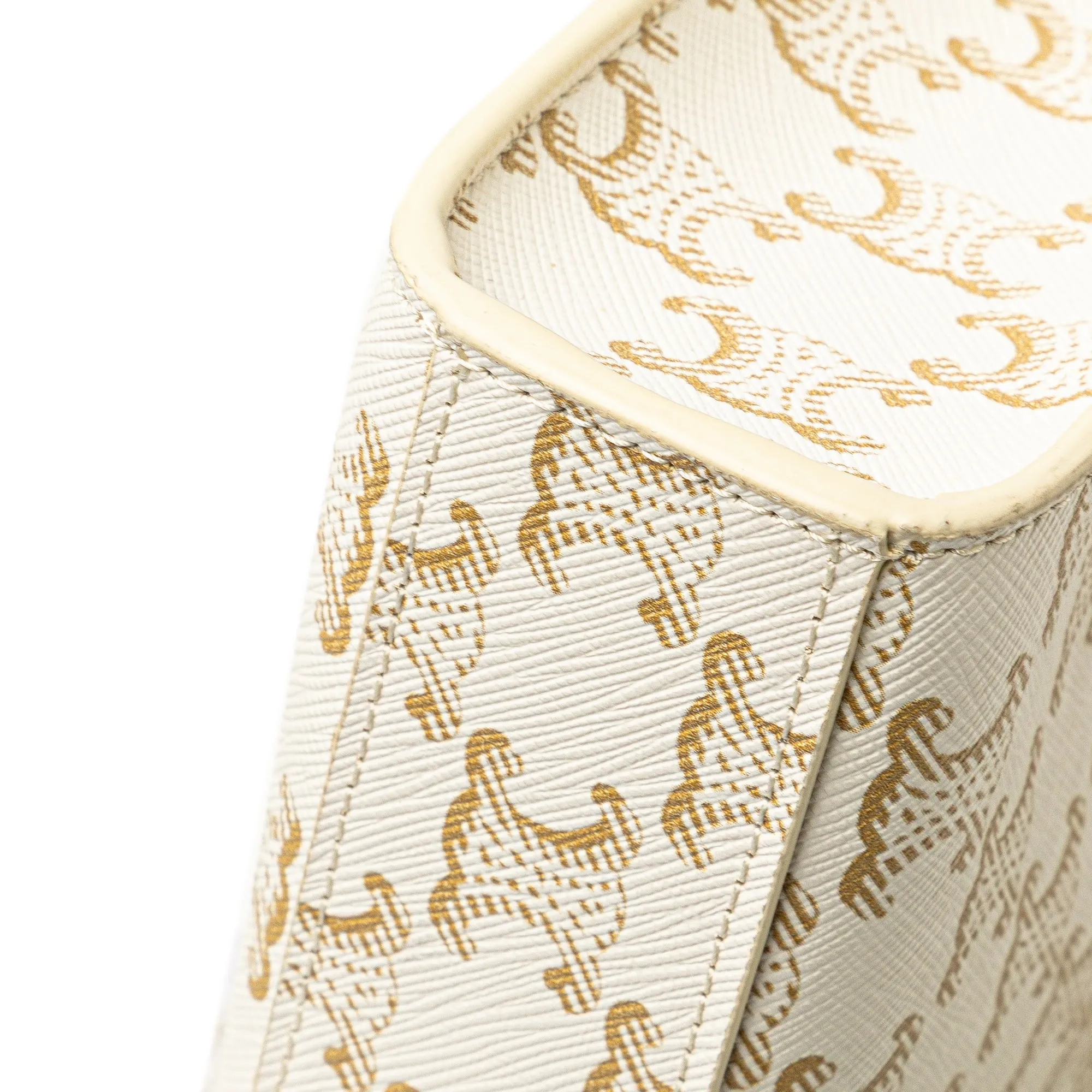 Celine Mini Triomphe Coated Canvas Vertical Cabas Satchel