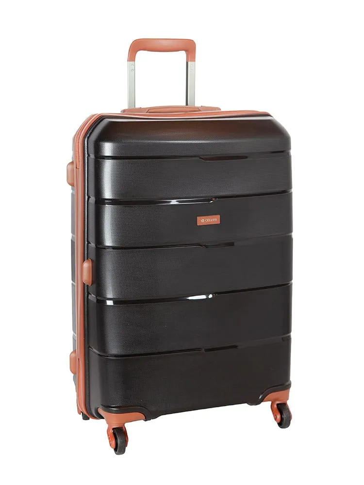 Cellini Spinn Cabin Trolley Case Black/Tan