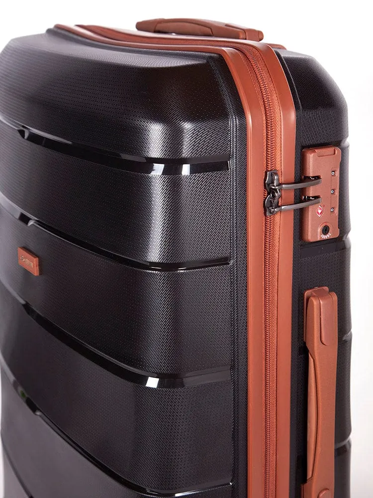 Cellini Spinn Cabin Trolley Case Black/Tan