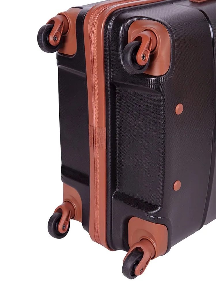 Cellini Spinn Cabin Trolley Case Black/Tan