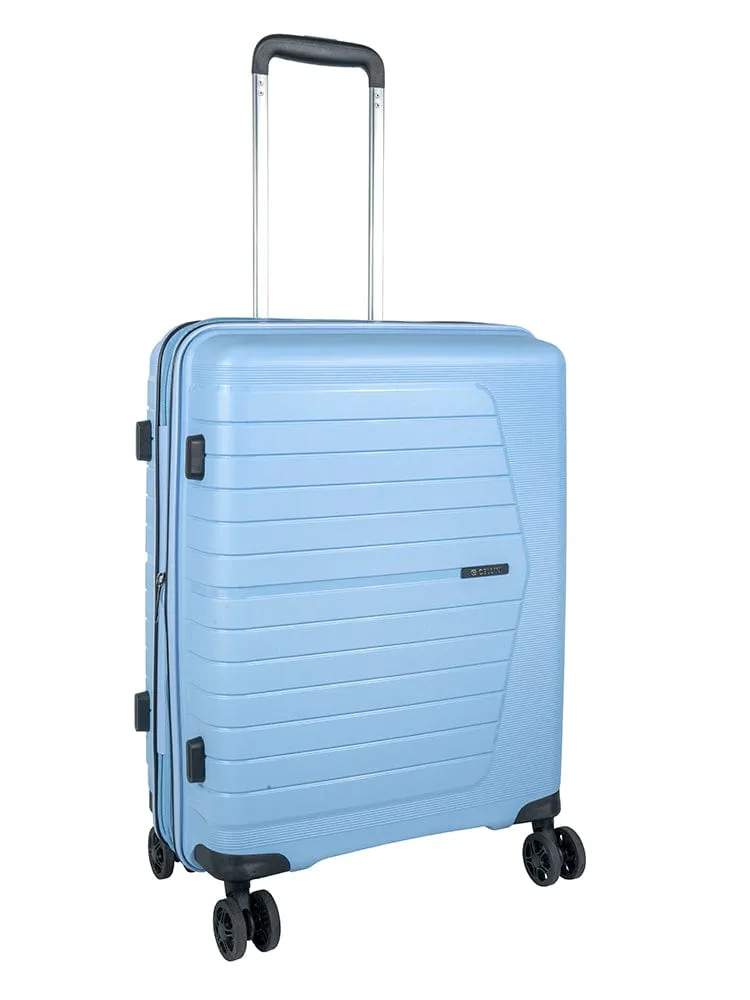 Cellini Starlite Large 75Cm 4 Wheel Trolley Case Chambray Blue