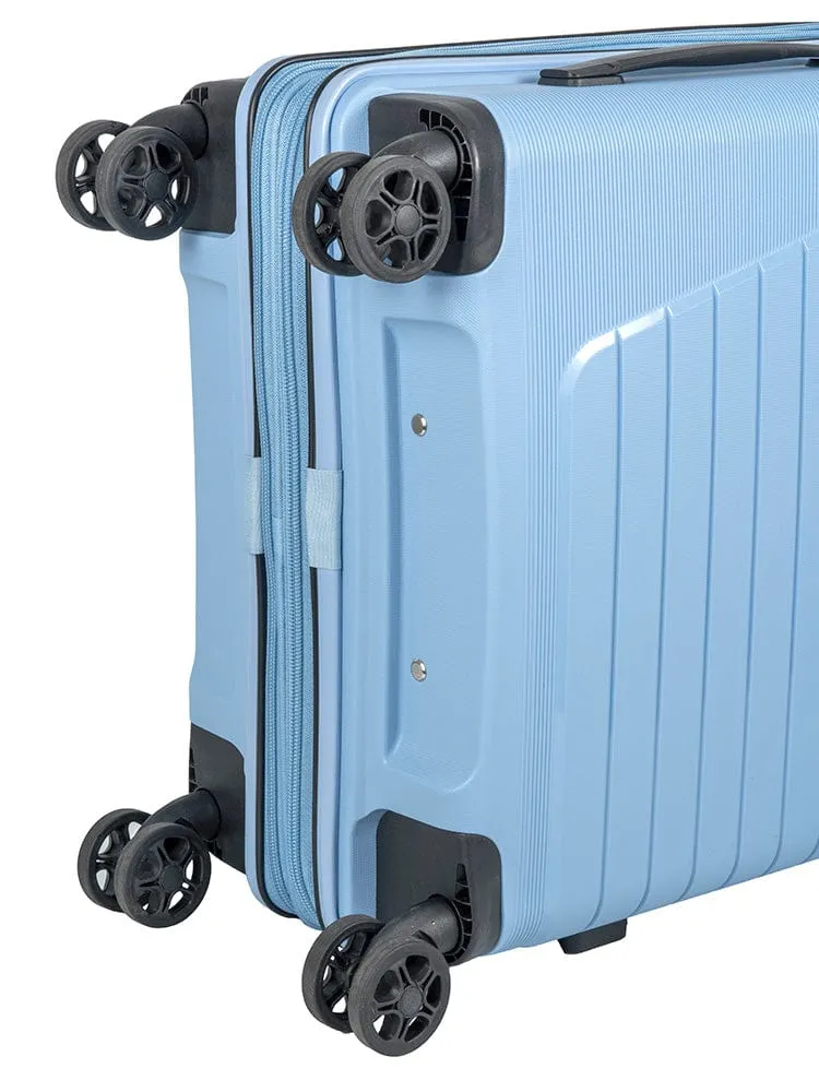 Cellini Starlite Large 75Cm 4 Wheel Trolley Case Chambray Blue