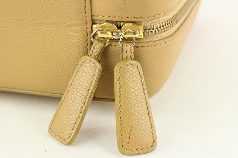 Chanel Beige Caviar Vanity Tote Bag GHW 115c11