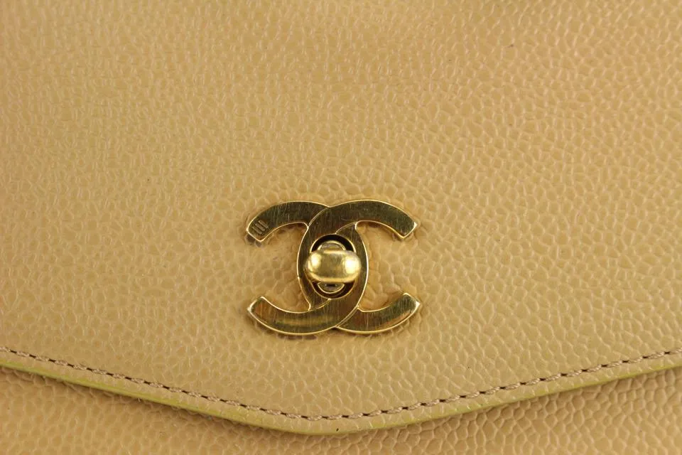 Chanel Beige Caviar Vanity Tote Bag GHW 115c11