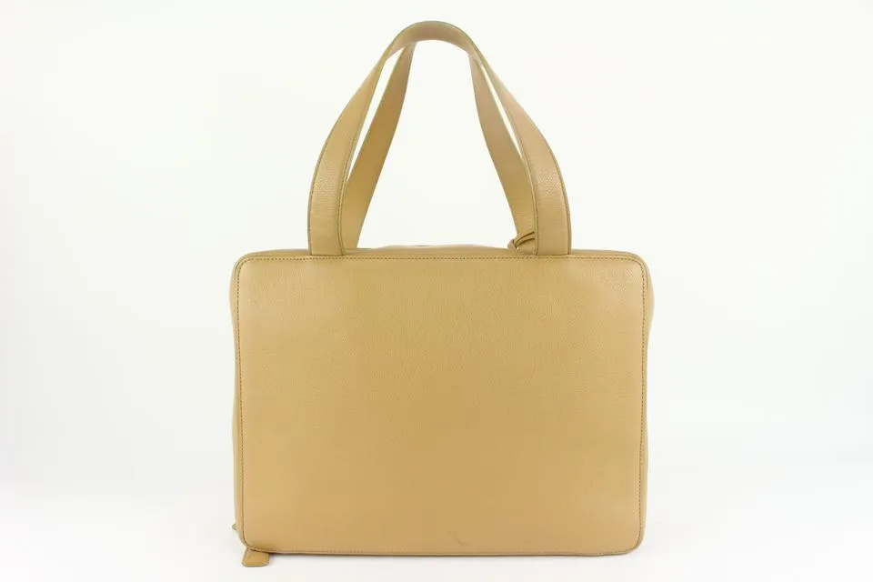 Chanel Beige Caviar Vanity Tote Bag GHW 115c11