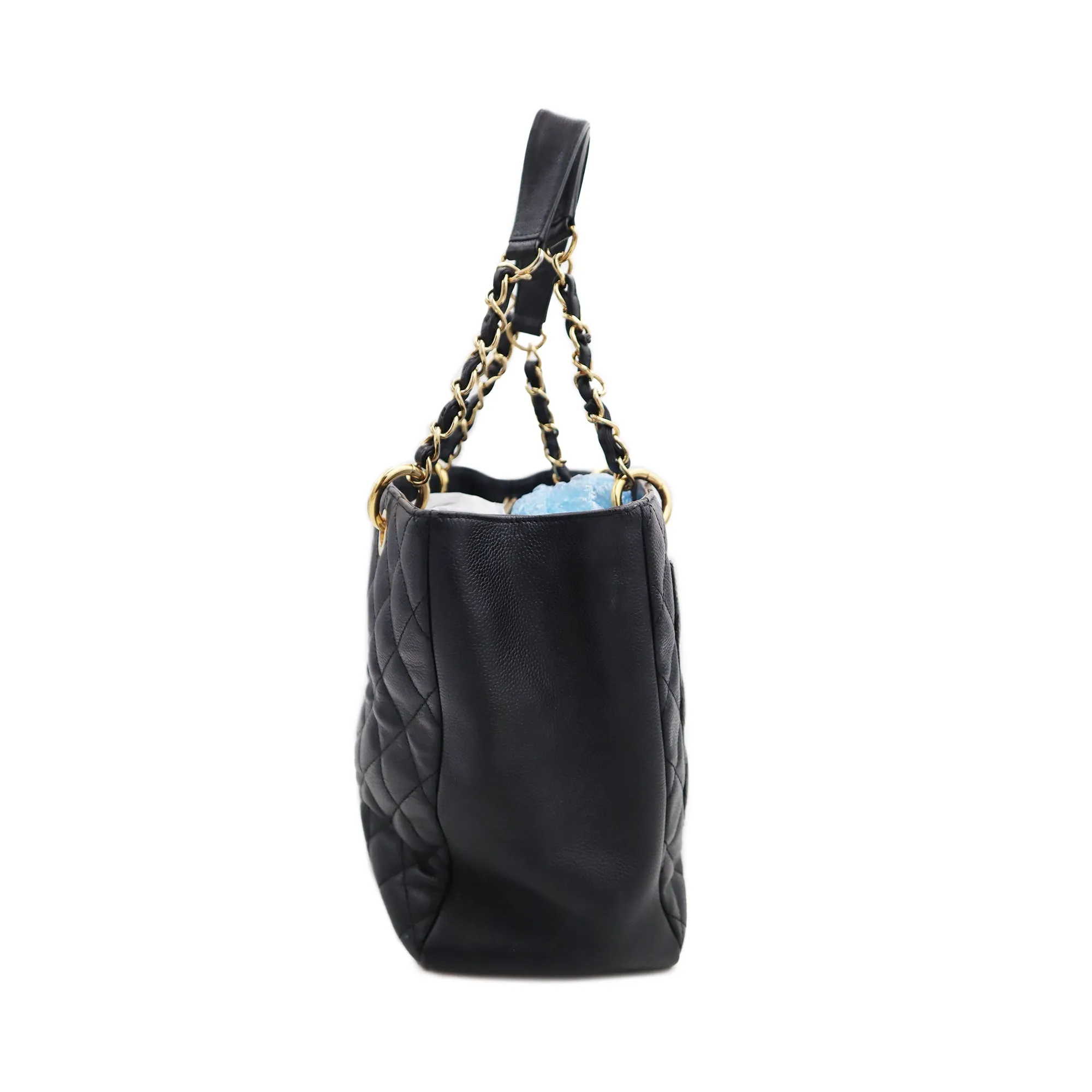 Chanel Quilted Caviarskin Grand Shopping Tote Bag