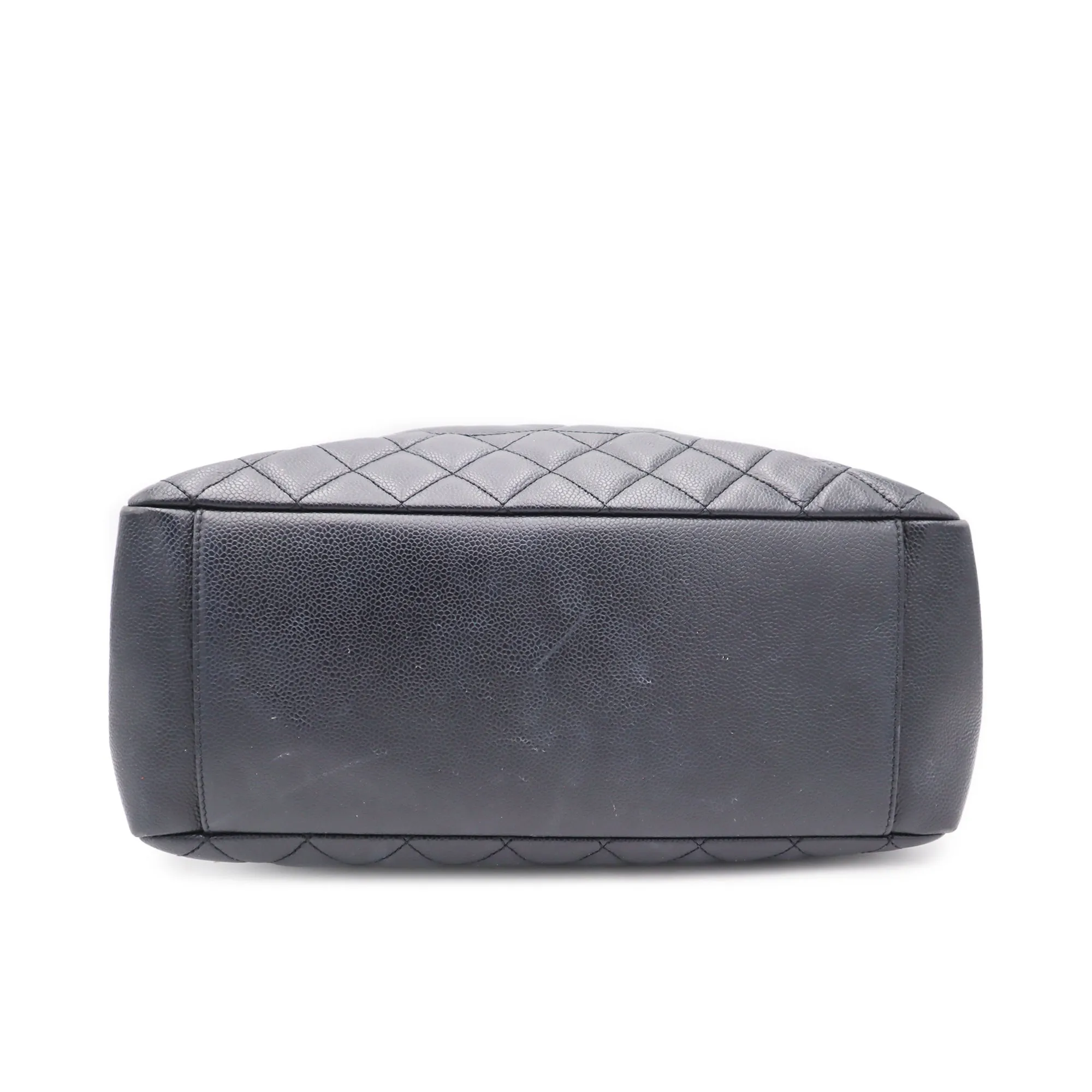 Chanel Quilted Caviarskin Grand Shopping Tote Bag