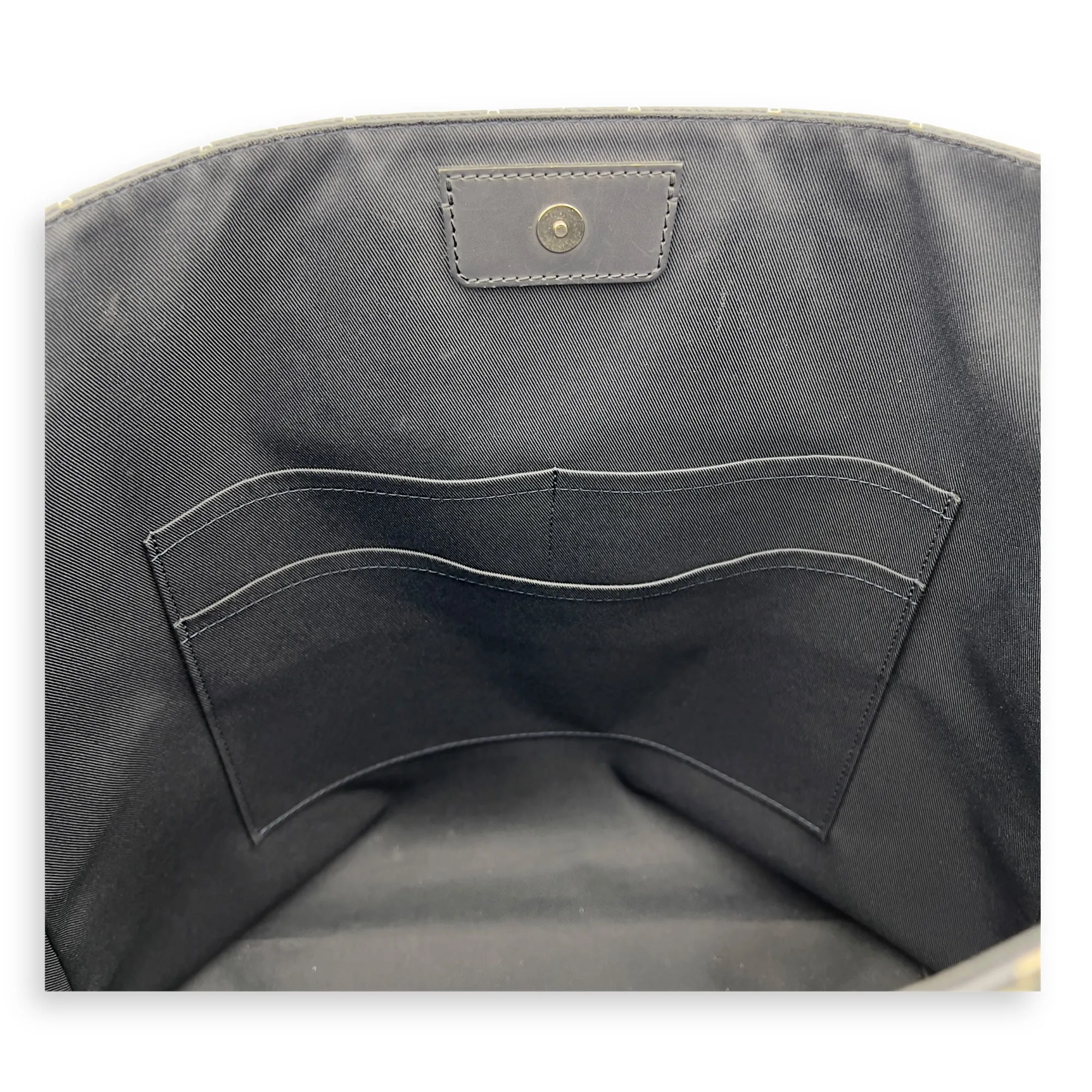 Chapman Brothers Tote Bag Blue in Coated Canvas, Silver hardware