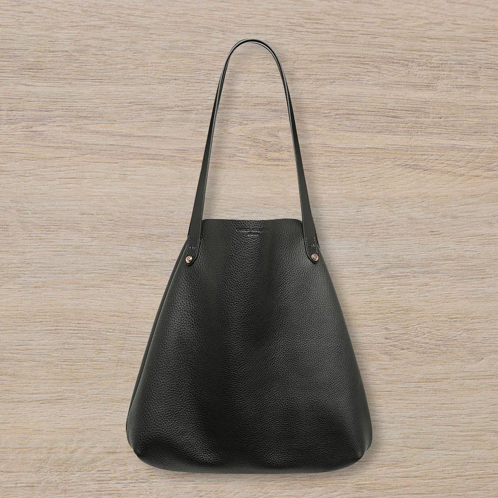 Charlie Middleton Bespoke Tote, Black Nappa