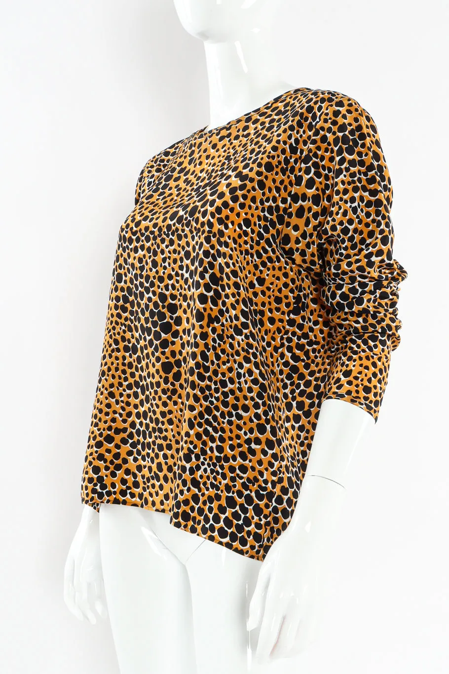 Cheetah Print Silk Top
