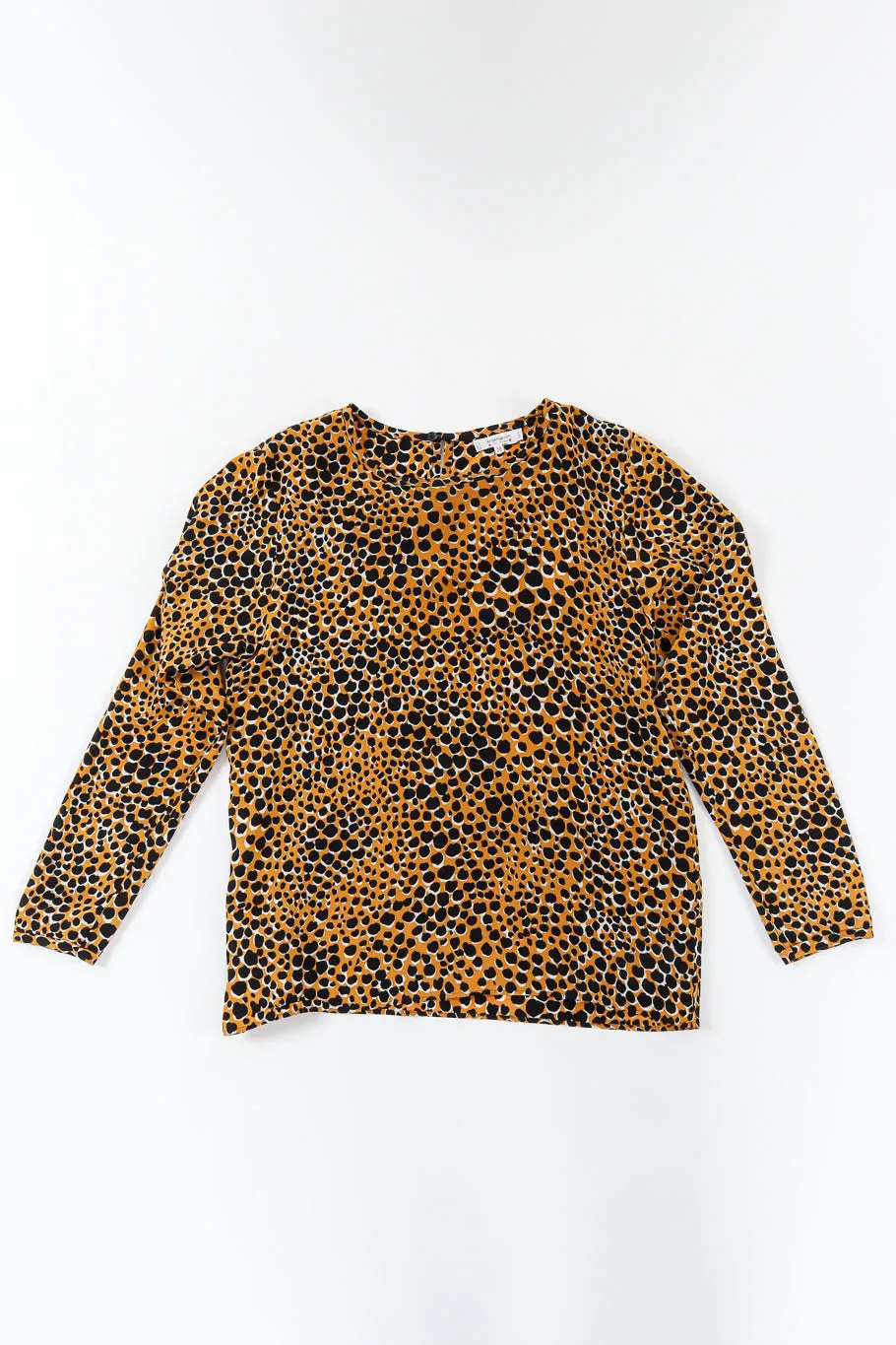Cheetah Print Silk Top