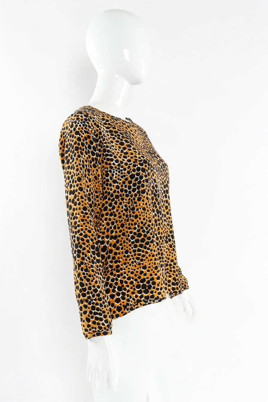 Cheetah Print Silk Top