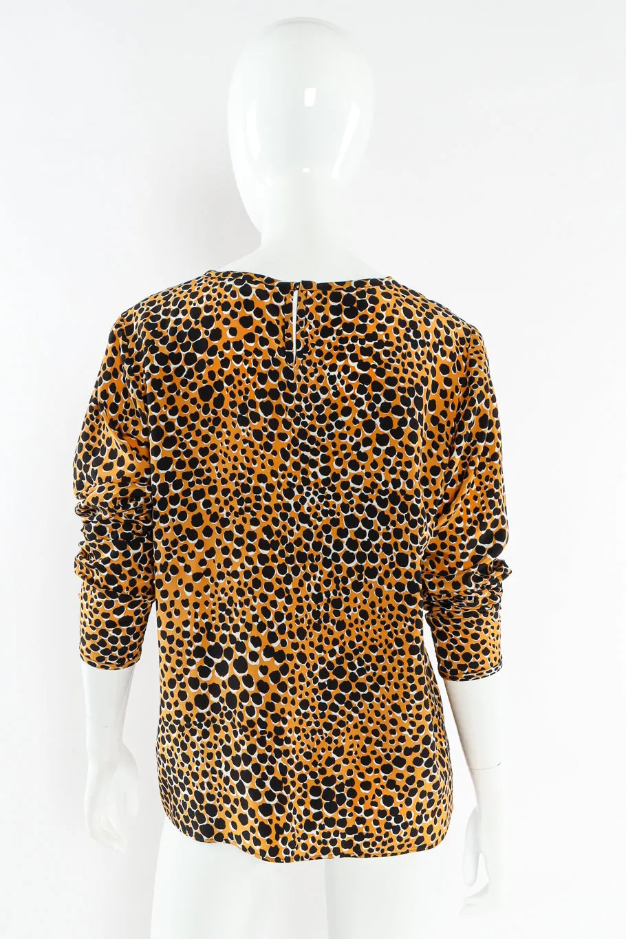 Cheetah Print Silk Top