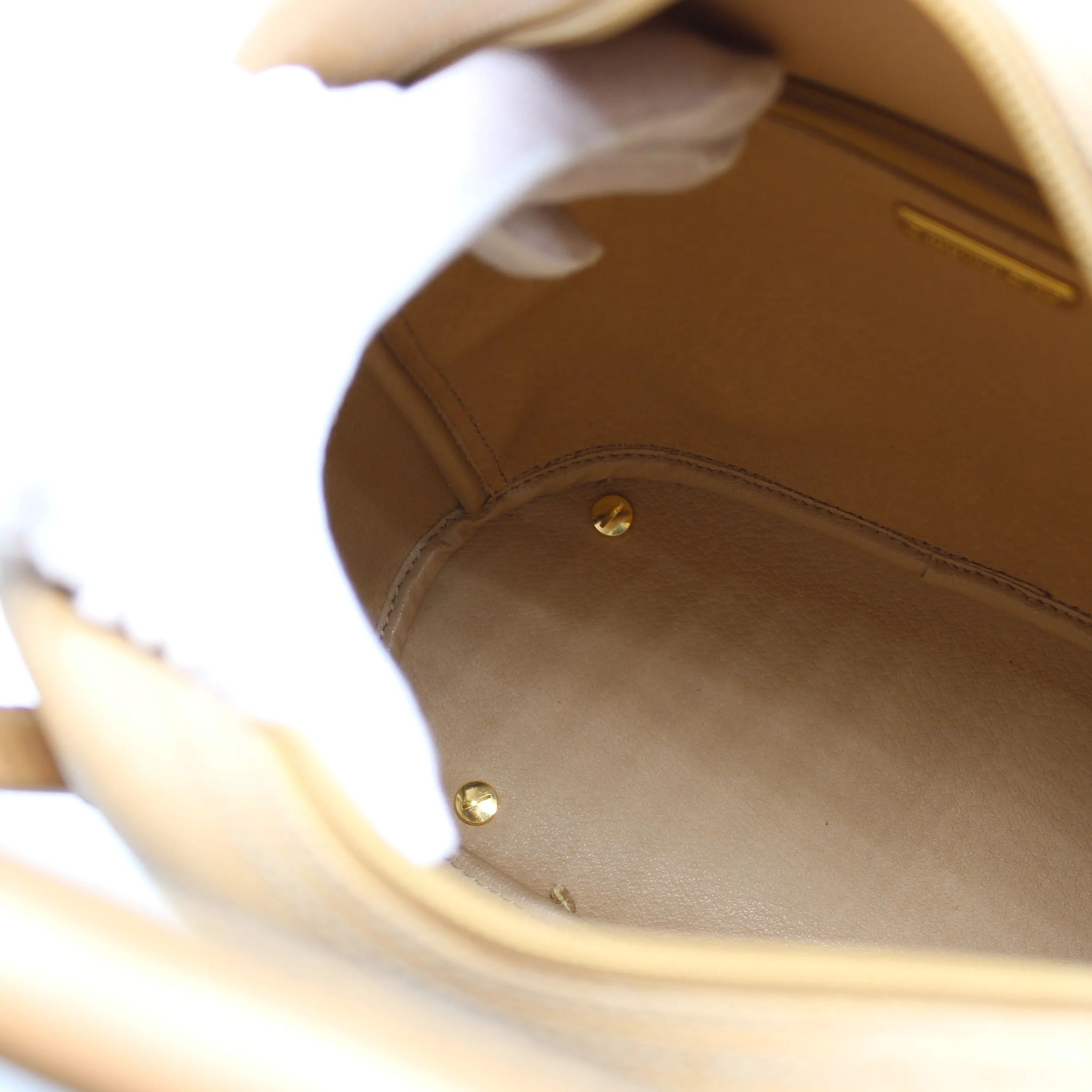 Christian Dior Tan Leather Diorissimo Tote Bag