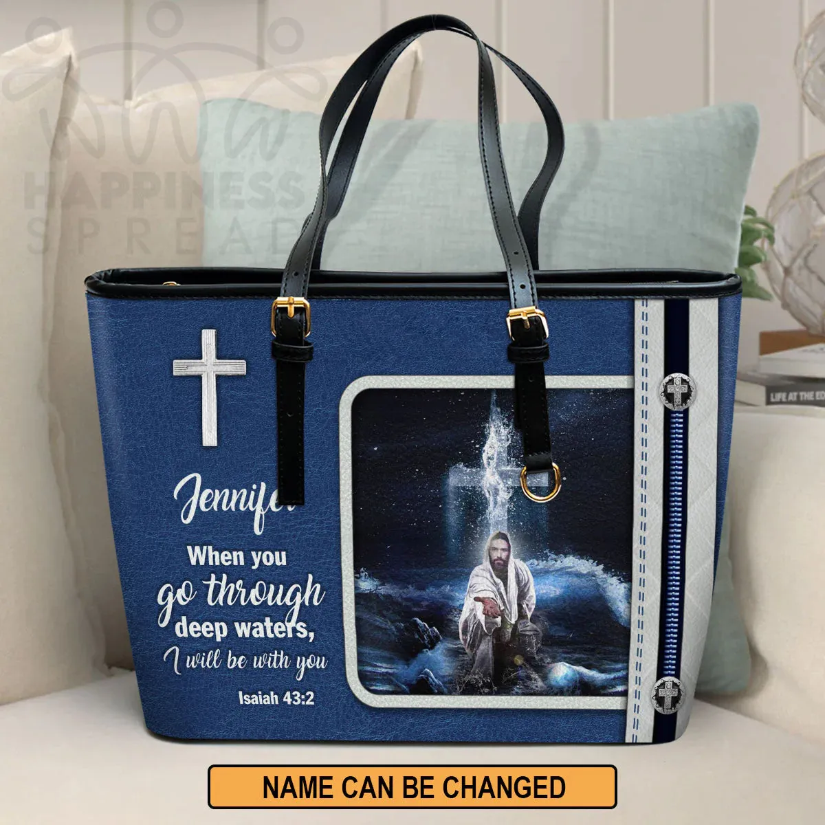 Christianart Handbag, Personalized Hand Bag, I Will Be With You, Personalized Gifts, Gifts for Women.
