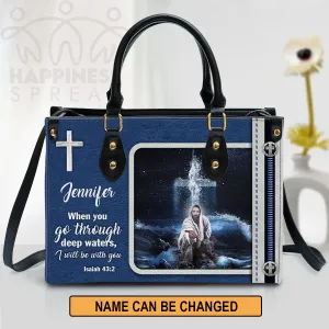 Christianart Handbag, Personalized Hand Bag, I Will Be With You, Personalized Gifts, Gifts for Women.