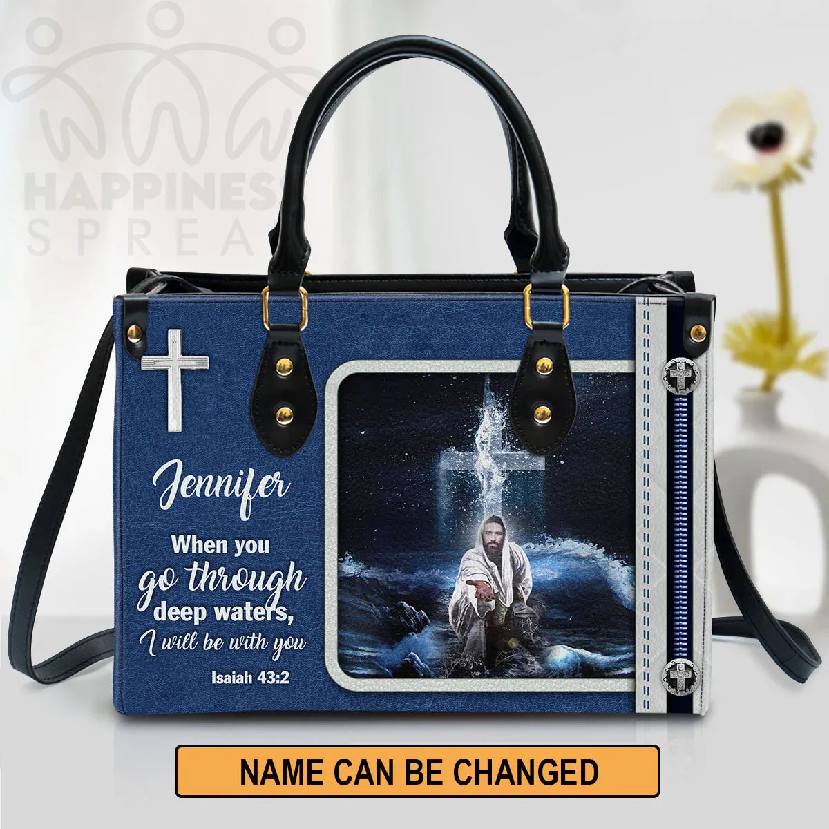 Christianart Handbag, Personalized Hand Bag, I Will Be With You, Personalized Gifts, Gifts for Women.