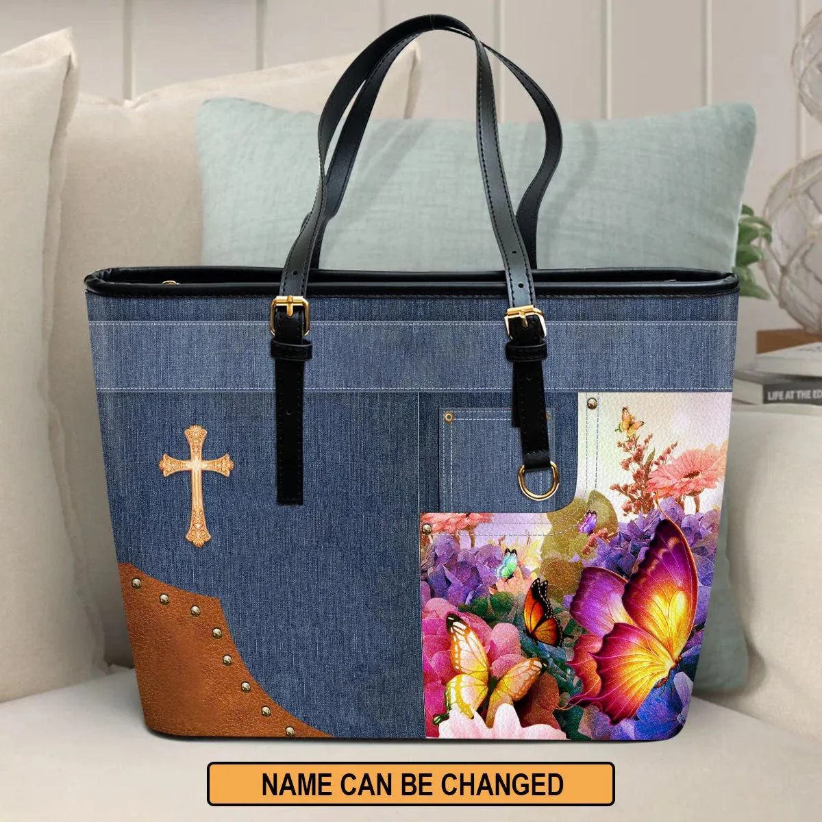 Christianartbag Handbag, He Works All Things For The Good Of Those Who Love Him Romans 8:28, Personalized Gifts, Gifts for Women, Christmas Gift.