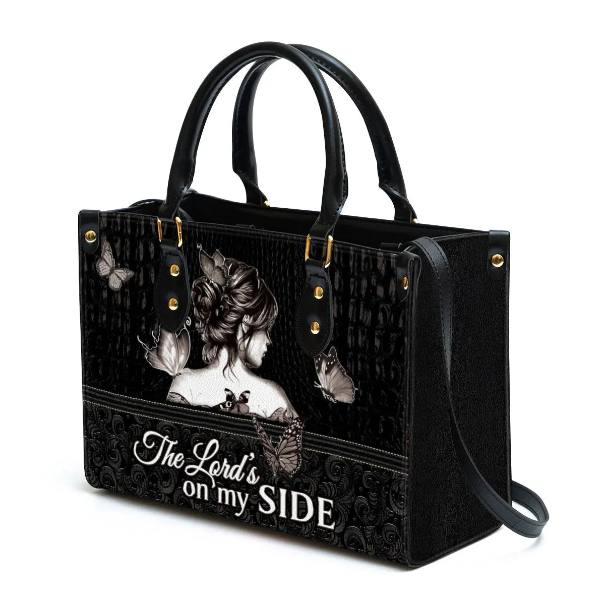 Christianartbag Handbag, The Lord‘s On My Side Butterfly, Personalized Gifts, Gifts for Women, Christmas Gift.