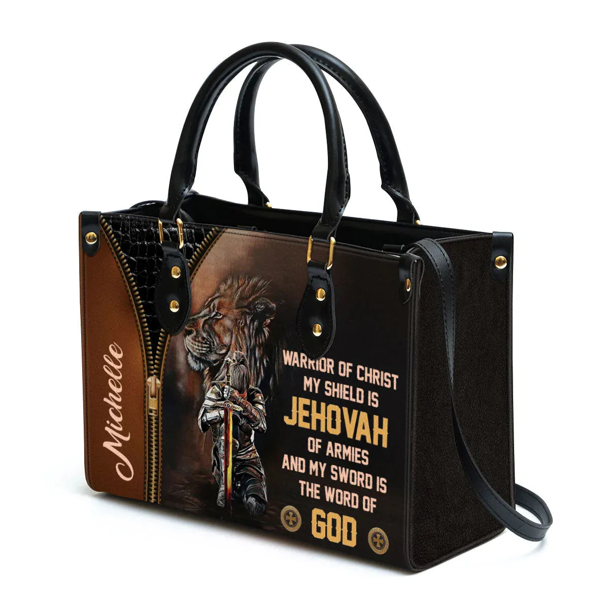 Christianartbag Handbag, Warrior Of Christ Beautiful, Personalized Gifts, Gifts for Women, Christmas Gift.