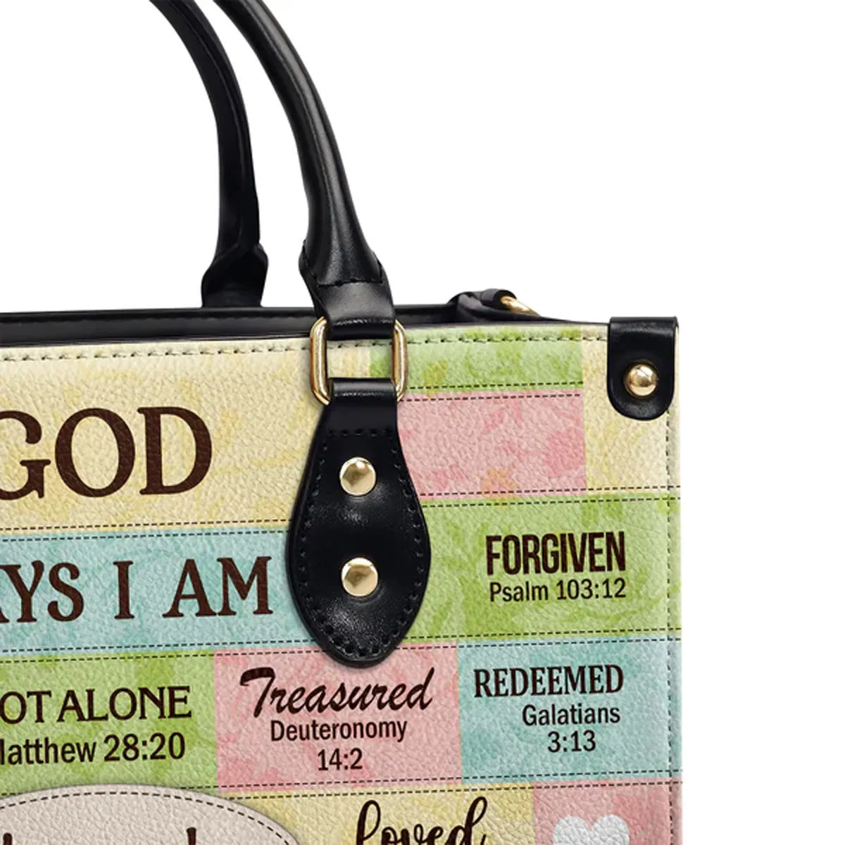 Christianartbag Handbags, God Says I Am Leather Bags, Personalized Bags, Gifts for Women, Christmas Gift, CABLTB02300723.