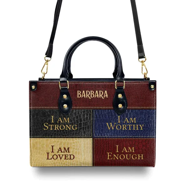 Christianartbag Handbags, I Am Enough, I Am Loved, Personalized Bags, Gifts for Women, Christmas Gift, CABLTB01290723.