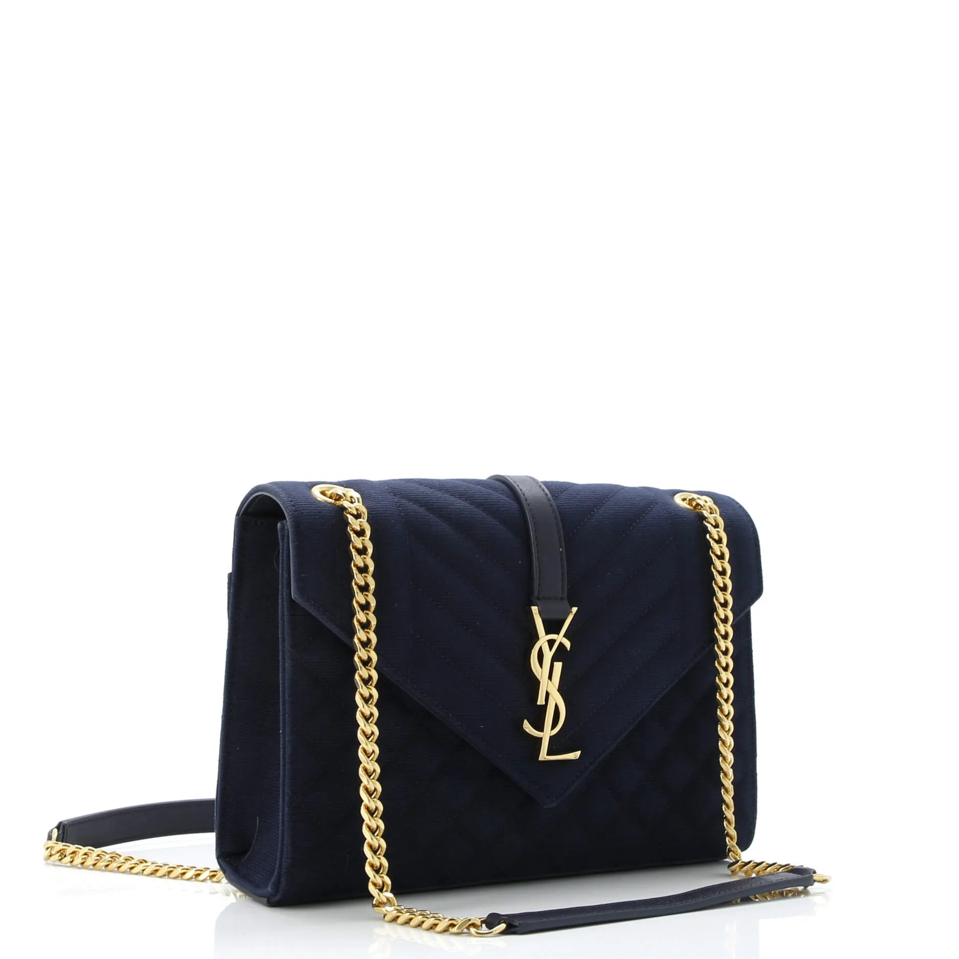 Classic Monogram Envelope Satchel Mixed Matelasse Canvas Medium