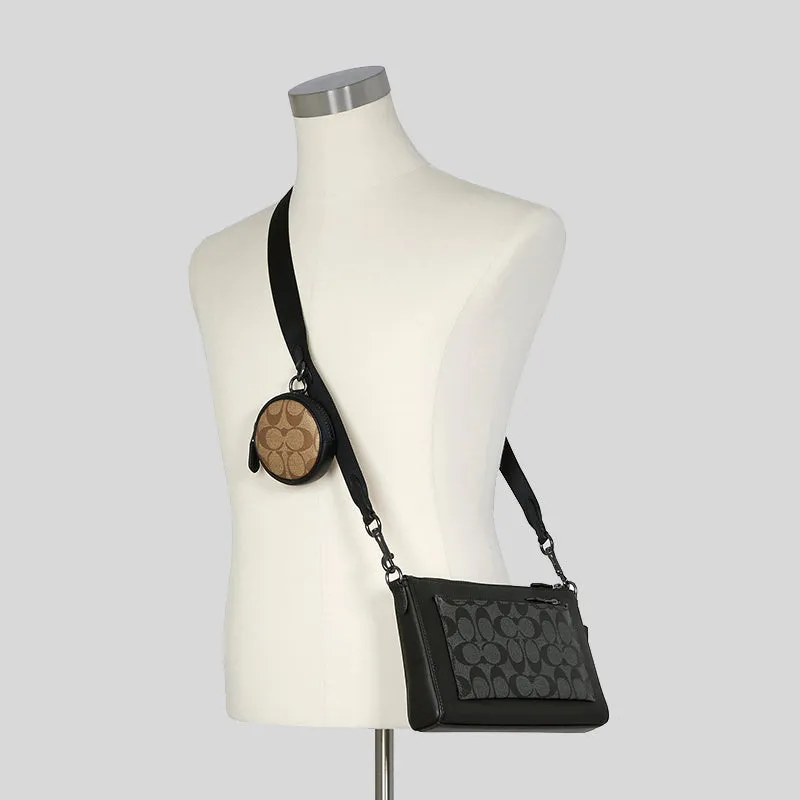 Coach Holden Crossbody In Signature Canvas Charcoal/Black Multi RS-C5598
