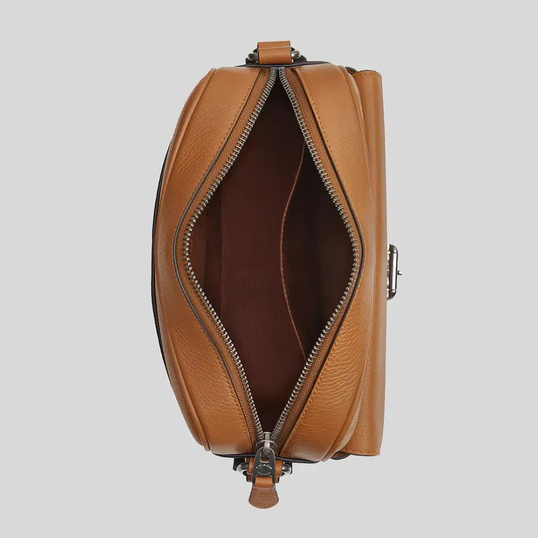 COACH Hudson Crossbody Bag In Colorblock Signature Canvas Light Saddle Multi RS-CR339