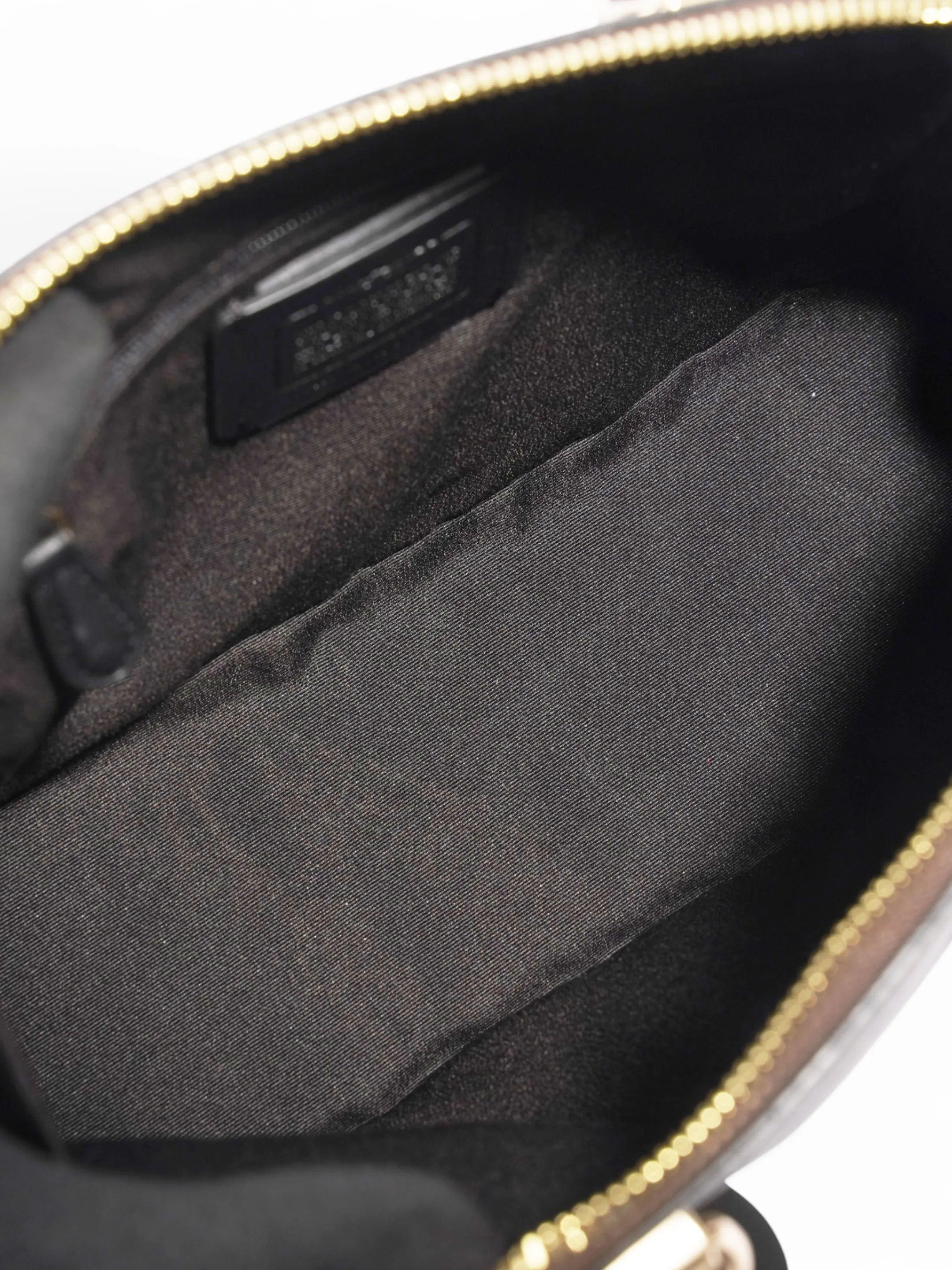Coach Katy Dome Satchel Brown / Black Canvas
