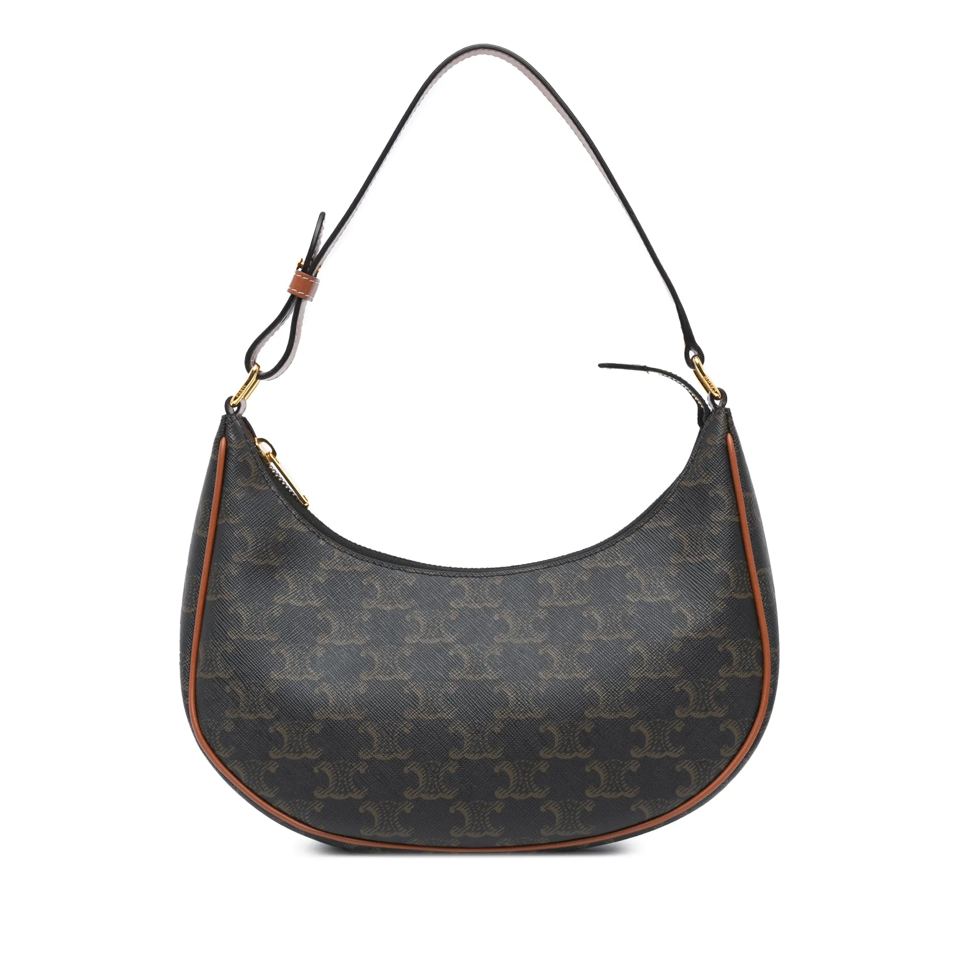 Coated Canvas Triomphe Ava Shoulder Bag