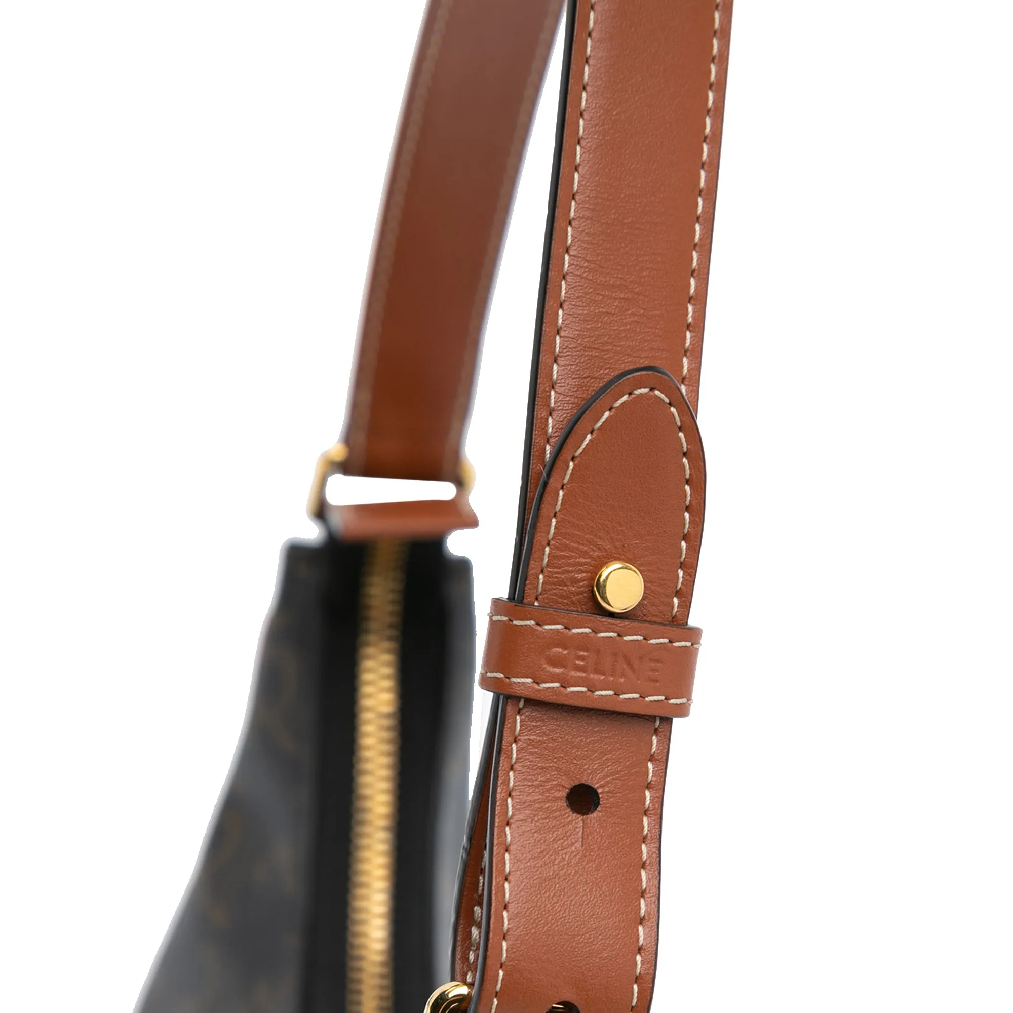 Coated Canvas Triomphe Ava Shoulder Bag