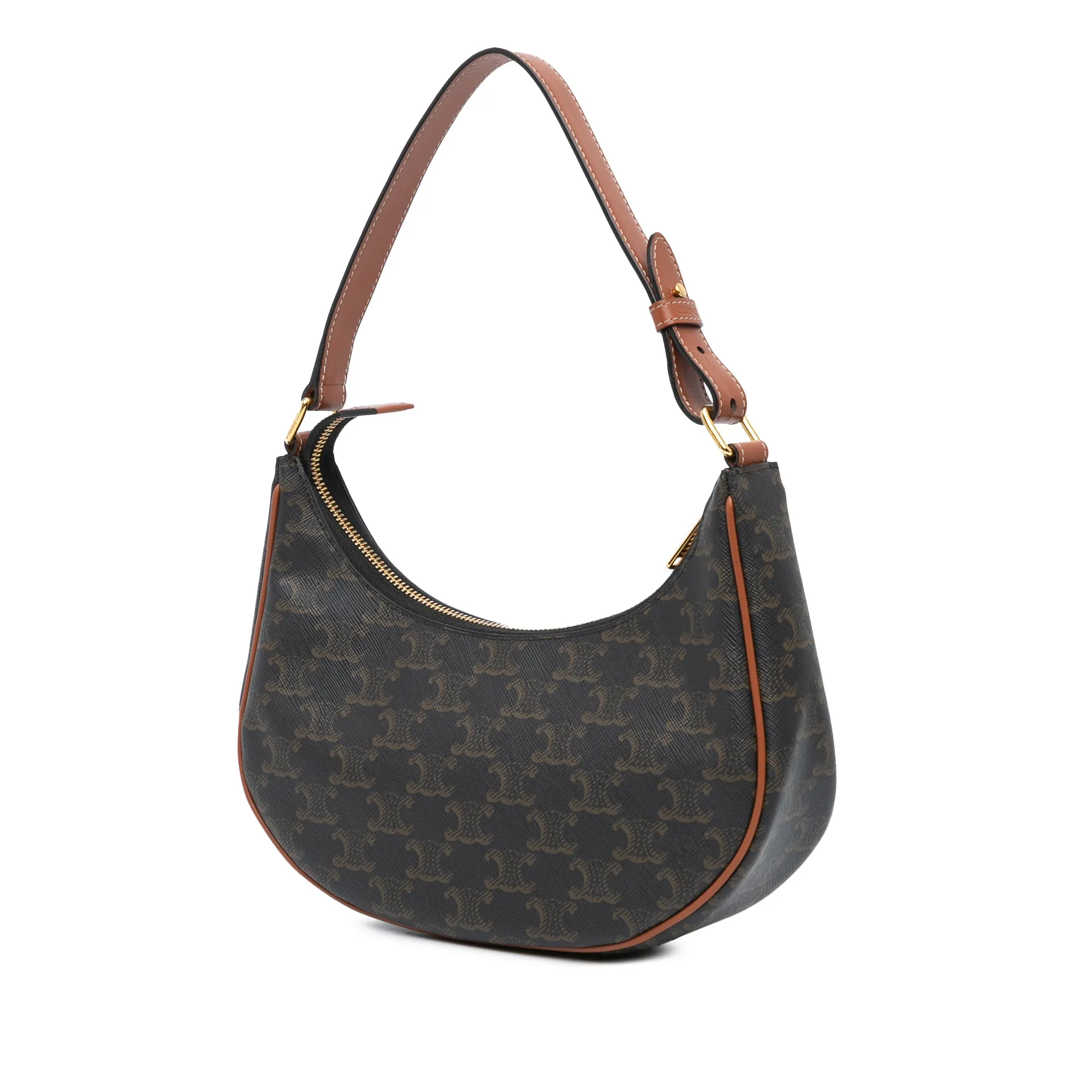 Coated Canvas Triomphe Ava Shoulder Bag