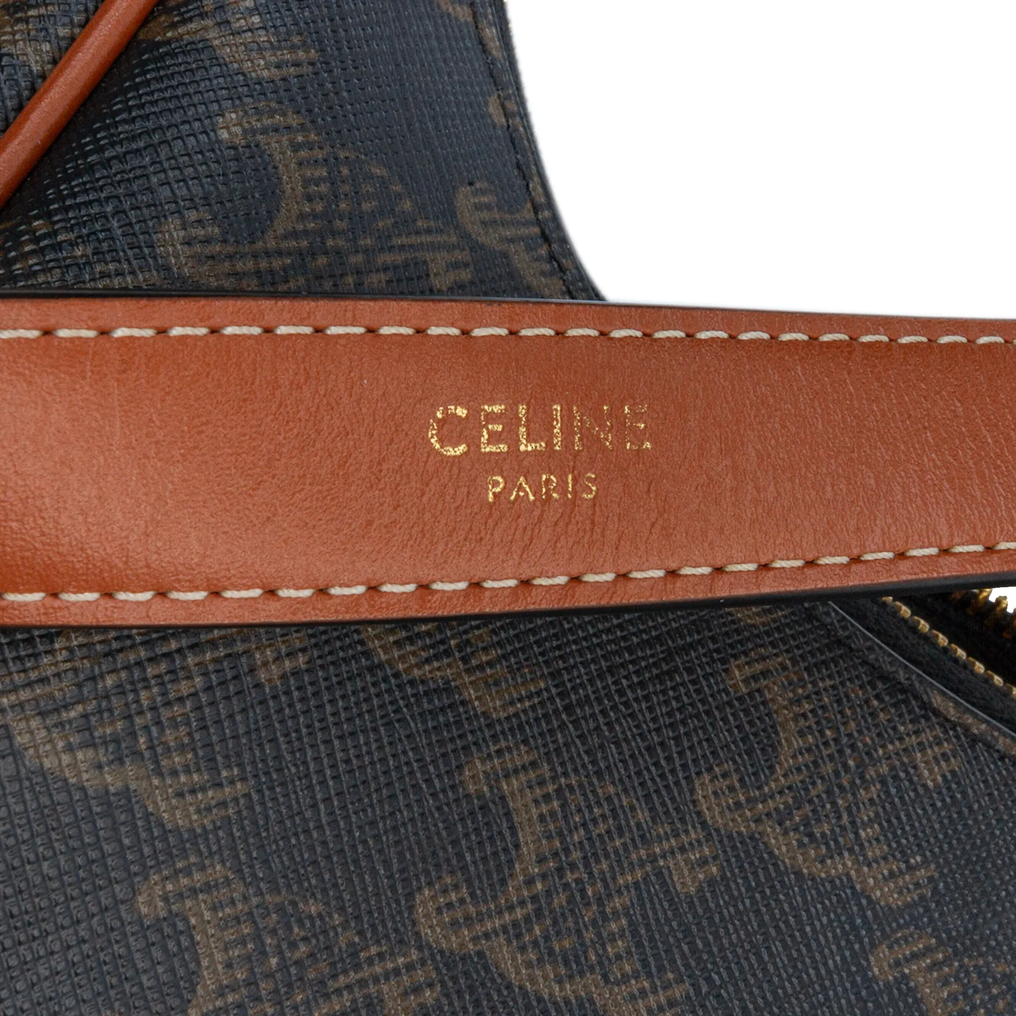 Coated Canvas Triomphe Ava Shoulder Bag