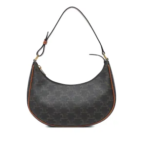 Coated Canvas Triomphe Ava Shoulder Bag