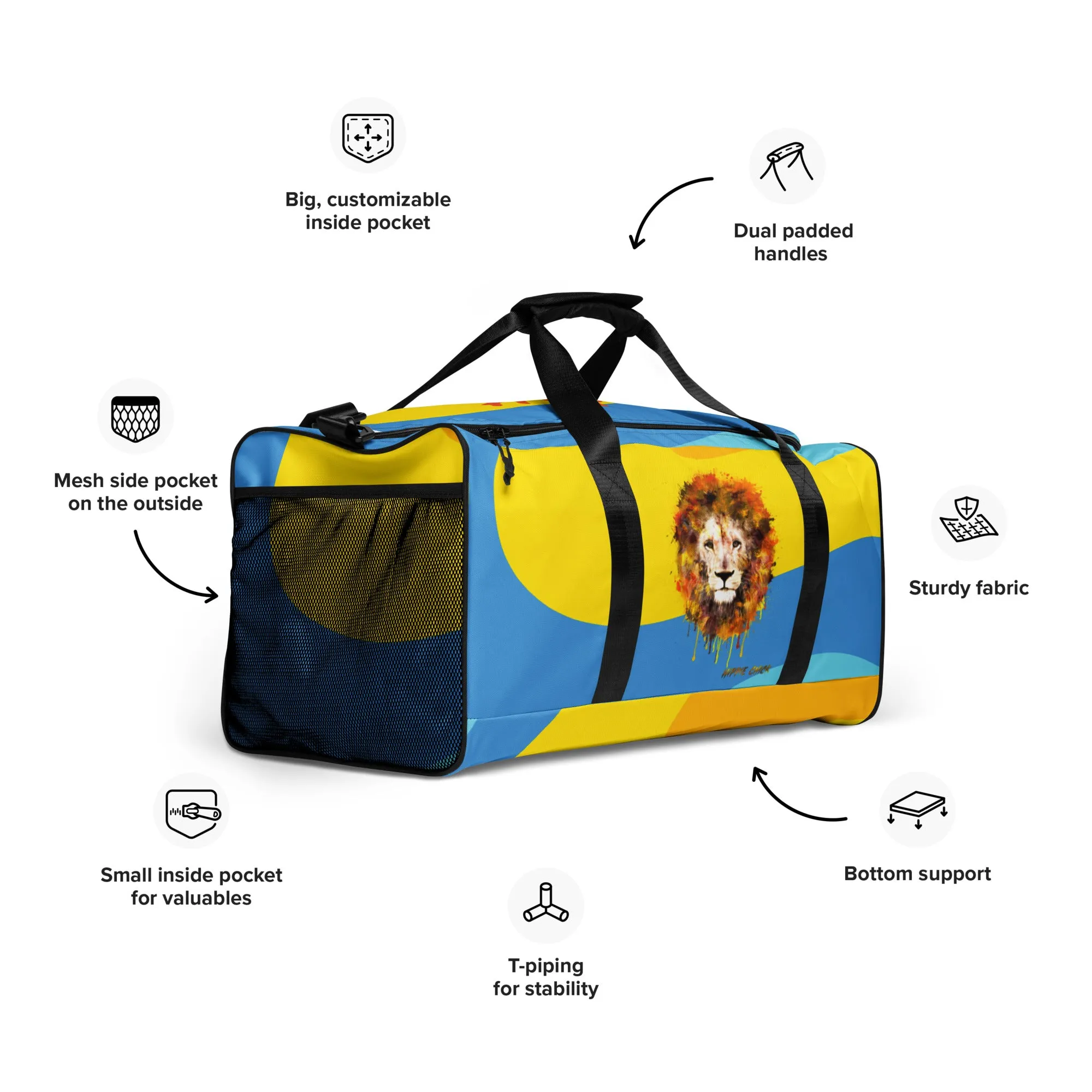 Color Waves Duffle Bag - OG Hippie Chick