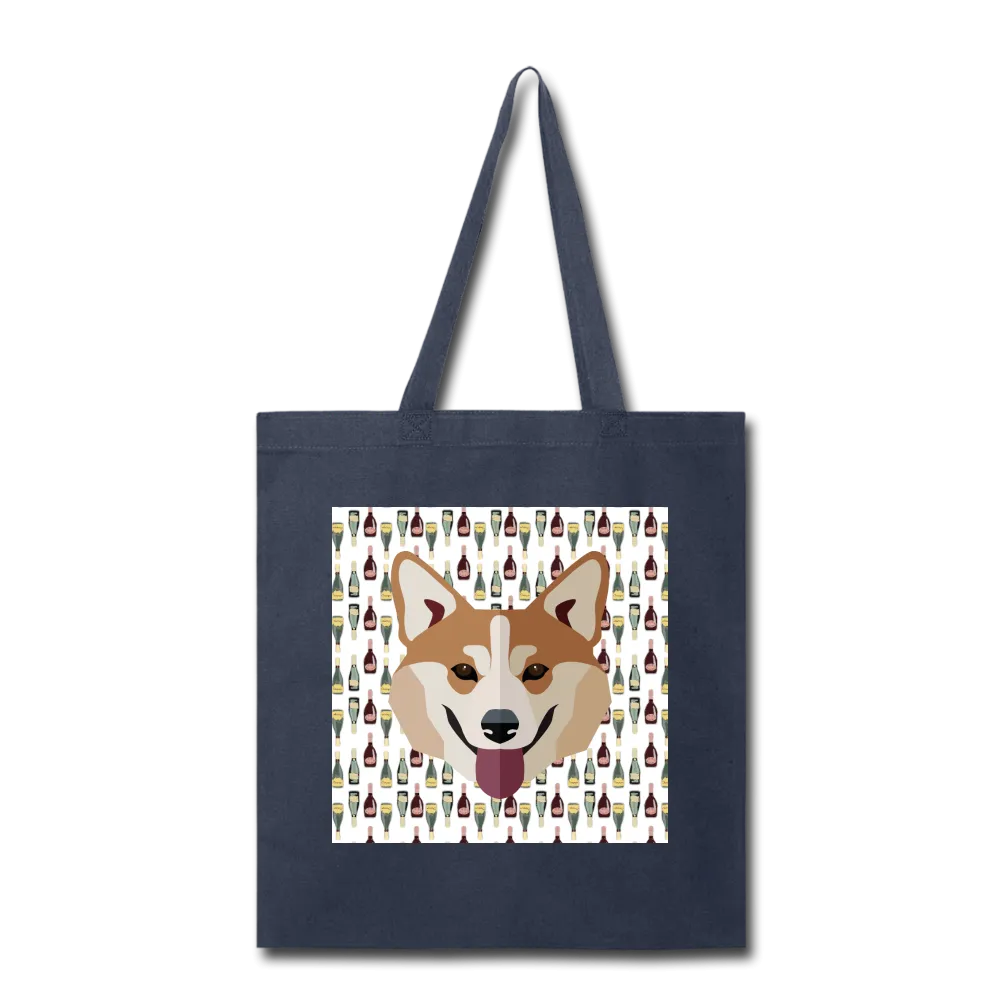 Corgi Champagne-Tote Bag