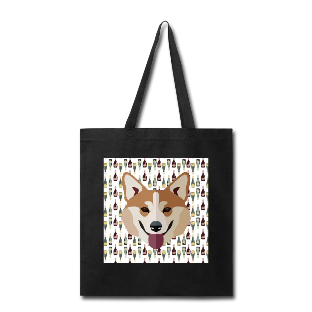 Corgi Champagne-Tote Bag